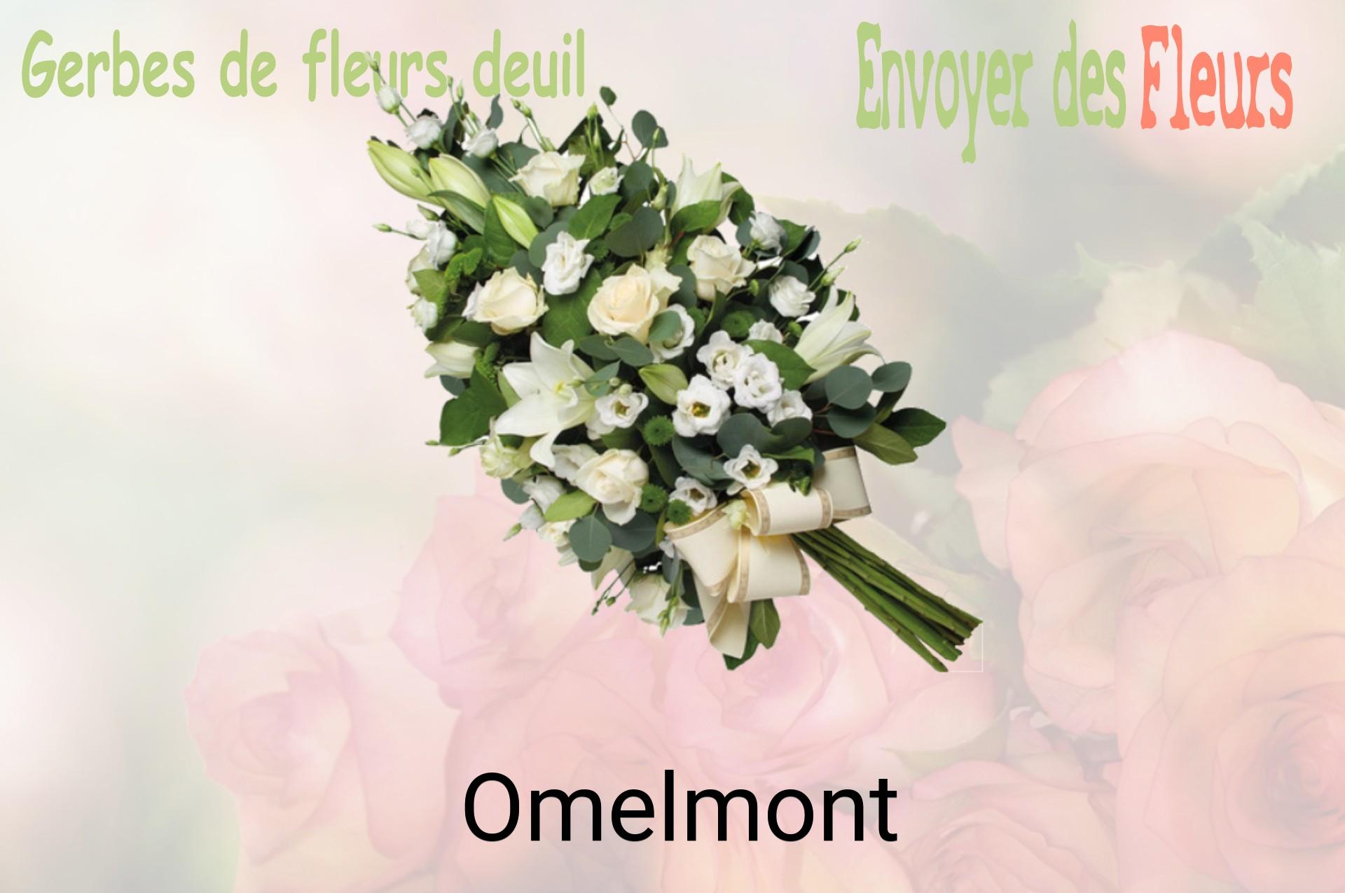 Gerbe de fleurs de deuil livrée à Omelmont